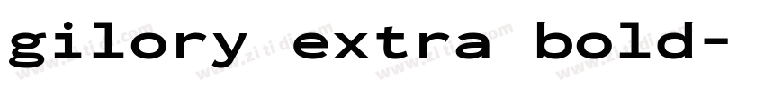 gilory extra bold字体转换